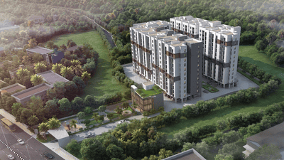 Image of 1281 Sq.ft 3 BHK Apartment / Flat for sale in Ruby Courtyard, Padappai, Chennai for Rs. 7236000
