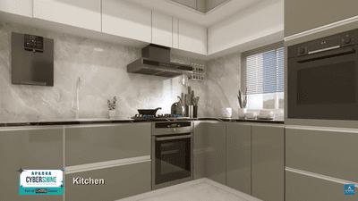 Kitchen Image of 1325 Sq.ft 2 BHK Apartment / Flat for sale in Aparna Cyber Shine, Osman Nagar Hyderabad for Rs. 11000000