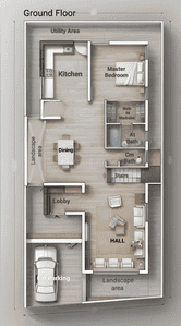 Floor Plan Image of 3250 Sq.ft 4 BHK Villa for sale in Navanagar Hubli for Rs. 16500000