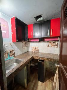 Kitchen Image of 815 Sq.ft 1.5 BHK Builder Floor for rent in Kotwali Varanasi for Rs. 19000