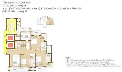 Image of 3200 Sq.ft 4 BHK Apartment / Flat for sale in ATS Picturesque Reprieves Phase 1, Sector 152, Noida for Rs. 50000000