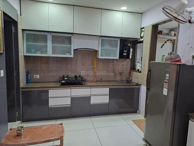 Kitchen Image of 1800 Sq.ft 3 BHK Apartment / Flat for sale in Basil Skyline, Vaishno Devi Circle Ahmedabad for Rs. 8500000