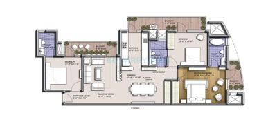 Image of 1565 Sq.ft 3 BHK Apartment / Flat for sale in BPTP Discovery Park, Sector 80, Faridabad for Rs. 18000000