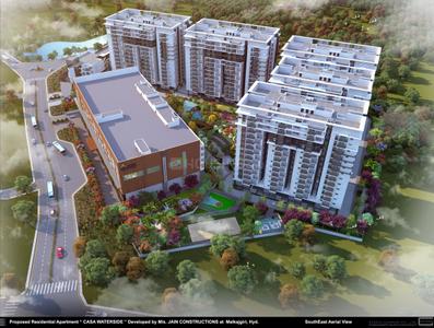Image of 1330 Sq.ft 2 BHK Apartment / Flat for sale in Jains Balaji Nilayam Casa Waterside, Malkajgiri, Secunderabad for Rs. 12500000