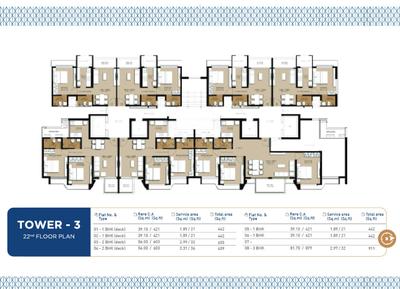 Image of 1400 Sq.ft 3 BHK Apartment / Flat for sale in 71 Midtown, Chembur, Mumbai for Rs. 36000000