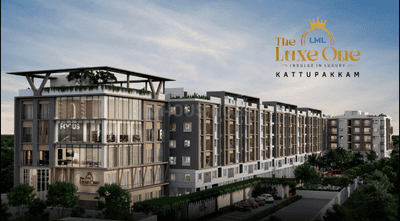 Image of 977 Sq.ft 2 BHK Apartment / Flat for sale in Kattupakkam, Chennai for Rs. 9900000