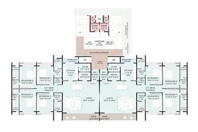 Image of 2717 Sq.ft 3 BHK Apartment / Flat for sale in Downtown Avenue, Vashi, Navi Mumbai for Rs. 50500000