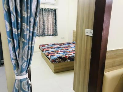 Bedroom Image of 1050 Sq.ft 2 BHK Builder Floor for rent in Mahalakshmi Nagar Indore for Rs. 23000