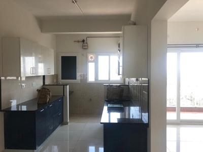 Kitchen Image of 1125 Sq.ft 3 BHK Apartment / Flat for rent in L And T Raintree Boulevard Cl 5, Sahakara Nagar Bengaluru for Rs. 85000