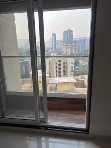 Balcony Image of 600 Sq.ft 1 BHK Apartment / Flat for rent in Ashar Axis, Thane West Thane for Rs. 35000