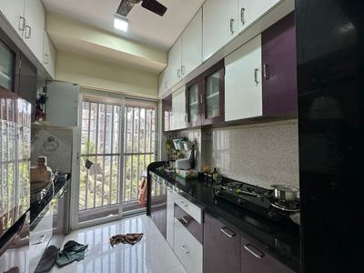 Kitchen Image of 650 Sq.ft 1 BHK Apartment / Flat for sale in Wadhwa Evergreen Heights, Kalwa Thane for Rs. 8500000