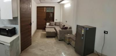 Bedroom Image of 450 Sq.ft 1 BHK Builder Floor for rent in Tilak Nagar New Delhi for Rs. 22000