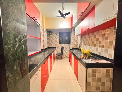 Kitchen Image of 705 Sq.ft 1 BHK Apartment / Flat for sale in Bhumiraj Meadows, Airoli Navi Mumbai for Rs. 9600000