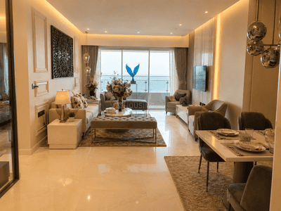 Living Room Image of 2500 Sq.ft 3.5 BHK Apartment / Flat for sale in Lokhandwala Minerva, Worli Mumbai for Rs. 149000000
