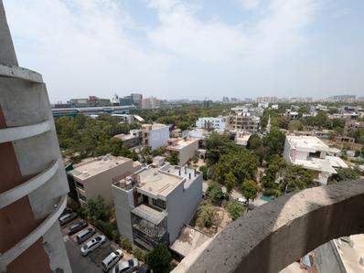 Balcony Image of 600 Sq.ft 1 BHK Builder Floor for rent in Gamma II Greater Noida for Rs. 17000
