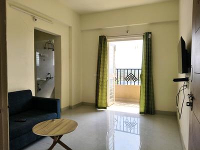 Living Room Image of 600 Sq.ft 1 BHK Apartment / Flat for rent in Bhoirwadi Pune for Rs. 17500