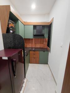 Kitchen Image of 250 Sq.ft 1 RK Builder Floor for rent in Mahalakshmi Nagar Indore for Rs. 12999