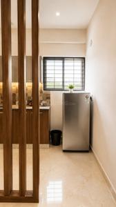Hall Image of 650 Sq.ft 1 BHK Apartment / Flat for rent in Thanisandra Bengaluru for Rs. 25000