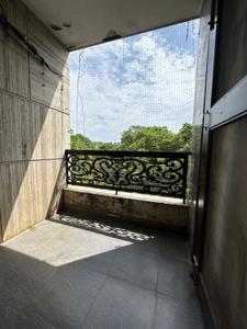 Balcony Image of 450 Sq.ft 1 BHK Builder Floor for rent in Khirki Extension New Delhi for Rs. 16500