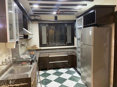 Kitchen Image of 1500 Sq.ft 3 BHK Builder Floor for rent in Kailash Colony New Delhi for Rs. 100000