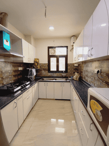 Kitchen Image of 1600 Sq.ft 3 BHK Builder Floor for rent in Sector 46 Gurgaon for Rs. 55000