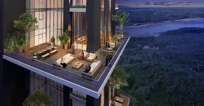 Balcony Image of 3080 Sq.ft 3 BHK Apartment / Flat for sale in Indiabulls Sky, Parel Mumbai for Rs. 115000000