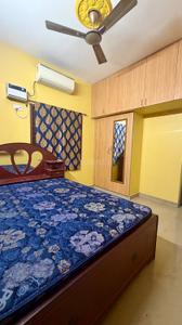 Bedroom Image of 1200 Sq.ft 3 BHK Duplex for rent in Asthalakshmi Nagar, Valasaravakkam Chennai for Rs. 90000