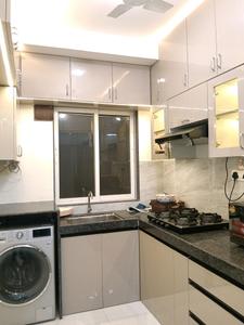 Kitchen Image of 450 Sq.ft 1 BHK Apartment / Flat for rent in Kasarvadavali Thane for Rs. 24999