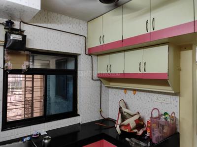 Kitchen Image of 665 Sq.ft 2 BHK Apartment / Flat for rent in Runwal Pearl Apartments, Thane West Thane for Rs. 32000