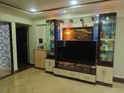 Living Room Image of 1100 Sq.ft 2 BHK Apartment / Flat for rent in Ahuja Harbour Estate, Nerul Navi Mumbai for Rs. 75000