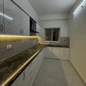 Kitchen Image of 1100 Sq.ft 2 BHK Builder Floor for rent in Mahalakshmi Nagar Indore for Rs. 24500