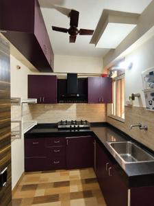 Kitchen Image of 950 Sq.ft 2 BHK Apartment / Flat for sale in Seven Trees The Palm Residency, Mahalgaon Gwalior for Rs. 5500000