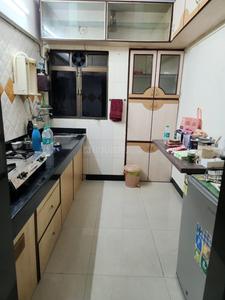 Kitchen Image of 650 Sq.ft 1 BHK Apartment / Flat for rent in Kashish Park, Dharamveer Nagar Thane for Rs. 30000