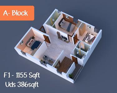 Image of 980 Sq.ft 2 BHK Apartment / Flat for sale in Perambur, Chennai for Rs. 7400000