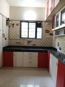 Kitchen Image of 650 Sq.ft 1 BHK Apartment / Flat for rent in Magarpatta Heliconia, Hadapsar Pune for Rs. 25000
