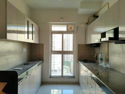 Kitchen Image of 1100 Sq.ft 3 BHK Apartment / Flat for rent in Runwal Sanctuary, Mulund West Mumbai for Rs. 80000