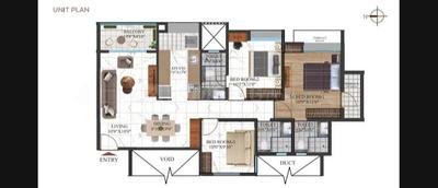 Image of 1408 Sq.ft 3 BHK Apartment / Flat for sale in Codename Superstar, Undri, Pune for Rs. 8200000