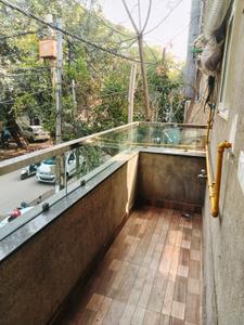 Balcony Image of 1125 Sq.ft 3 BHK Builder Floor for rent in Chittaranjan Park New Delhi for Rs. 65000