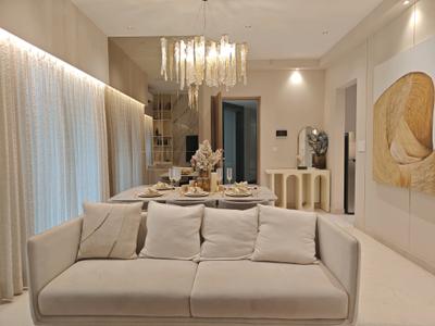 Living Room Image of 1200 Sq.ft 3 BHK Apartment / Flat for rent in Purva Clermont Wing A, Chembur Mumbai for Rs. 120000