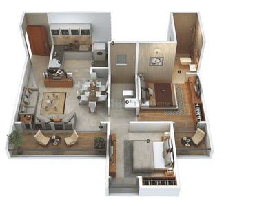Image of 965 Sq.ft 2 BHK Apartment / Flat for sale in Krishna Amarillo Phase 1, Hinjawadi, Pune for Rs. 9200000