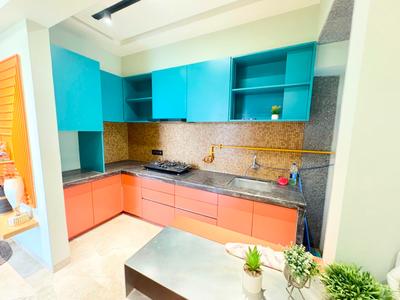 Kitchen Image of 1615 Sq.ft 3 BHK Apartment / Flat for rent in Shaligram Prime, South Bopal Ahmedabad for Rs. 55000