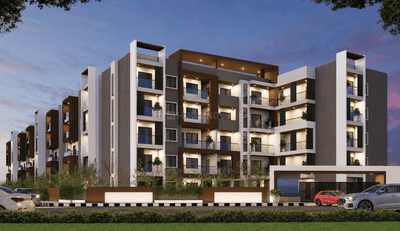 Image of 1545 Sq.ft 3 BHK Apartment / Flat for sale in Electronic City Phase 2, Bengaluru for Rs. 11587500