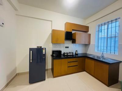 Kitchen Image of 700 Sq.ft 1 BHK Apartment / Flat for rent in Indira Nagar Bengaluru for Rs. 43000