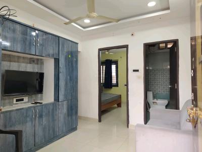 Living Room Image of 700 Sq.ft 1 BHK Apartment / Flat for rent in Kondapur Hyderabad for Rs. 21000