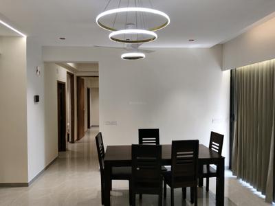 Dining Area Image of 2200 Sq.ft 3 BHK Apartment / Flat for rent in Pramukh Omkar Rivanta 1, Randesan Gandhinagar for Rs. 45000