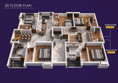 Image of 1386 Sq.ft 3 BHK Apartment / Flat for sale in Tambaram East, Chennai for Rs. 9702000