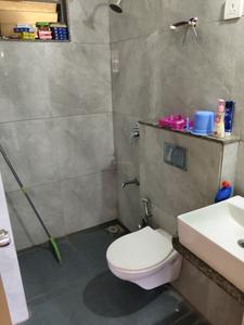 Common Bathroom Image of 1500 Sq.ft 3 BHK Apartment / Flat for sale in Aaryan Aviskaar, Shela Ahmedabad for Rs. 8200000