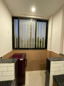 Kitchen Image of 650 Sq.ft 1 BHK Penthouse for rent in Mahalakshmi Nagar Indore for Rs. 19000