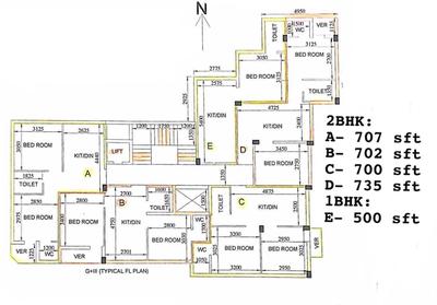 Image of 700 Sq.ft 2 BHK Apartment / Flat for sale in Sonarpur, Kolkata for Rs. 1960000