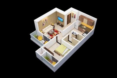 Image of 1088 Sq.ft 2 BHK Apartment / Flat for sale in T And P C P Shine, Bhugaon, Pune for Rs. 6350000